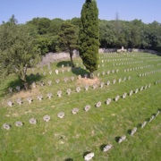 Veduta aerea del Cimitero austro-ungarico di Aurisina